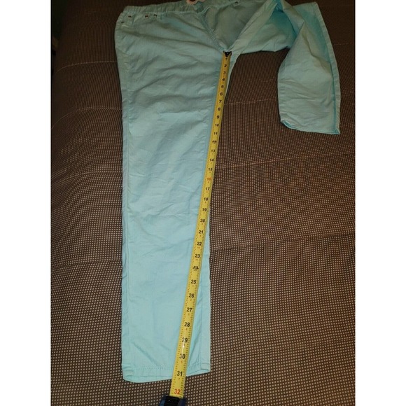 Women's Aqua Cotton & Polyester Mid Rise Pull On Casual Jeggings Pants Large - Picture 10 of 10